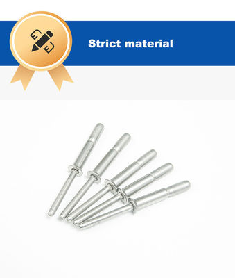 2024 Edelstahl galvanisiert Plain Open Round Head Blind Rivets mit silberner Oberfläche