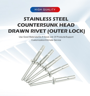 Edelstahl 304 Offene End Flat Head Solid Metal Blind Rivet für die Automobilindustrie