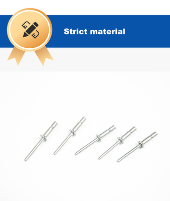 Individuelle Länge Flachkopfkragen Aluminium Offene End Edelstahl Massivmetall Rivet