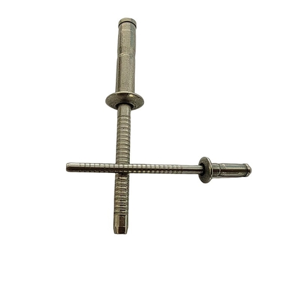 304 Edelstahl Ovalkopf Offener End Rundkopf Nieten mit Countersunk Kopf gemacht