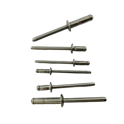 304 Edelstahl Ovalkopf Offener End Rundkopf Nieten mit Countersunk Kopf gemacht