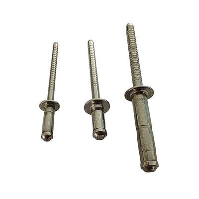 Steuerung Pilz Runde Kuppel Kopf Brechen Ziehen Mandel Blind Niete Offenes Ende 3,2 mm 4,0 mm 4,8 mm 6,4 mm