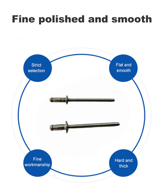 Steuerung Pilz Runde Kuppel Kopf Brechen Ziehen Mandel Blind Niete Offenes Ende 3,2 mm 4,0 mm 4,8 mm 6,4 mm