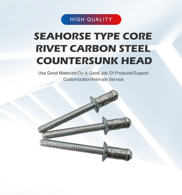 Direkt geöffnetes Flachkopfblindnieten mit Kontrollbericht und Kohlenstoffstahl