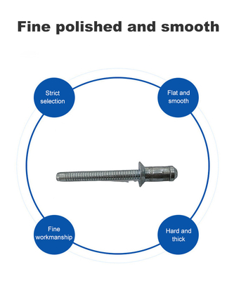 JIS Standard-Kohlenstoffstahl Unigrip Blind Rivet für fein verarbeitete Countersunk Kopf
