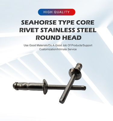 Edelstahlblinde Kunststoff-Multigrip-Nivetten mit hellen Oberflächen