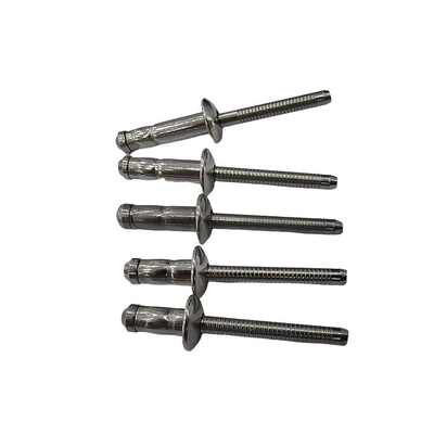 Individuell angefertigte Blinde Nieten aus Edelstahl mit Unigrip-Kuppelkopf 3,2 mm 4,8 mm 7,8 mm