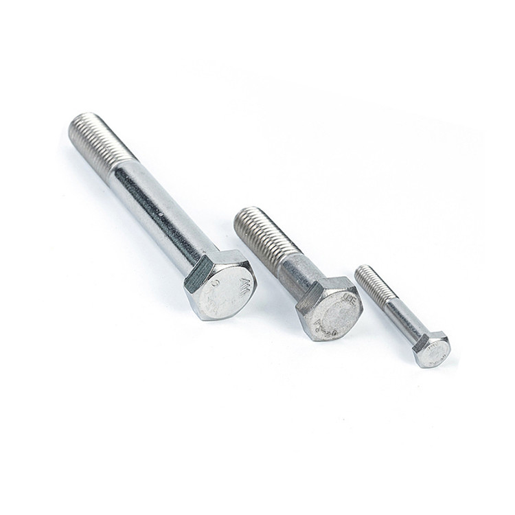 OEM Hexkopfschrauben für Zink Din931 Kohlenstoffstahlmaschinenteile