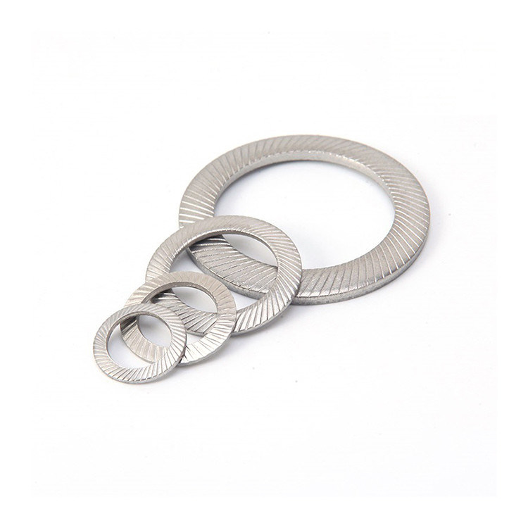 Edelstahl DIN9250 304 Zernzahn-Knurrled-Disk-Federwascher mit Steuerung