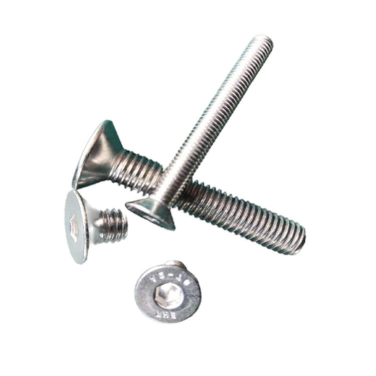 Einfache Oberfläche A-Level Festigkeit Custom A2 Edelstahl Flush Mount zylindrischen Kopf Hex-Socket Maschine Schraube
