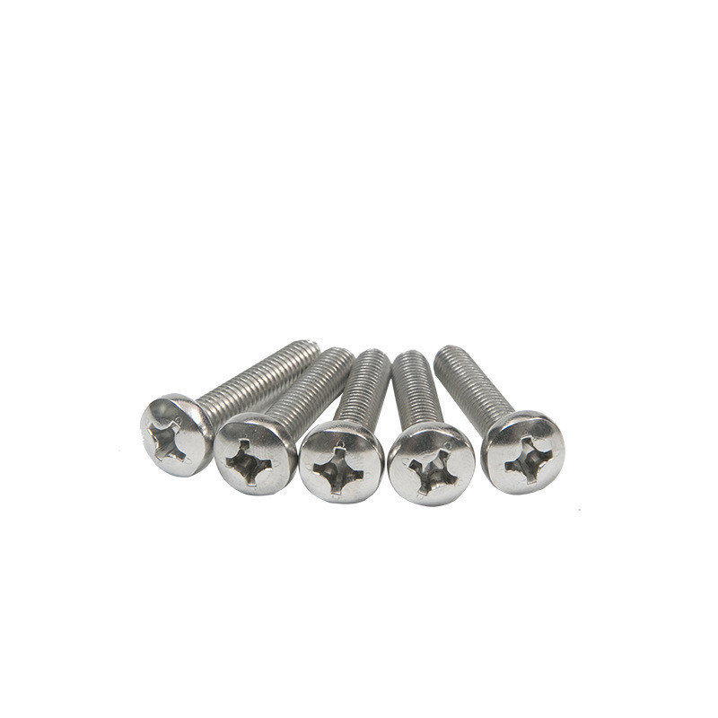 M2 M3 M4 M5 M6 M8 A2 304 Edelstahl Kreuzrückgang Phillips Pan Kopf Maschine Schrauben Metrisch