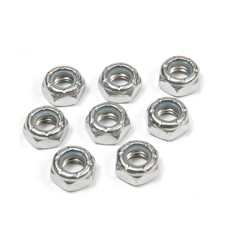 100% kontrollierte Nylonverschlussmutter aus Edelstahl nach DIN985 für Schwerlastanwendungen