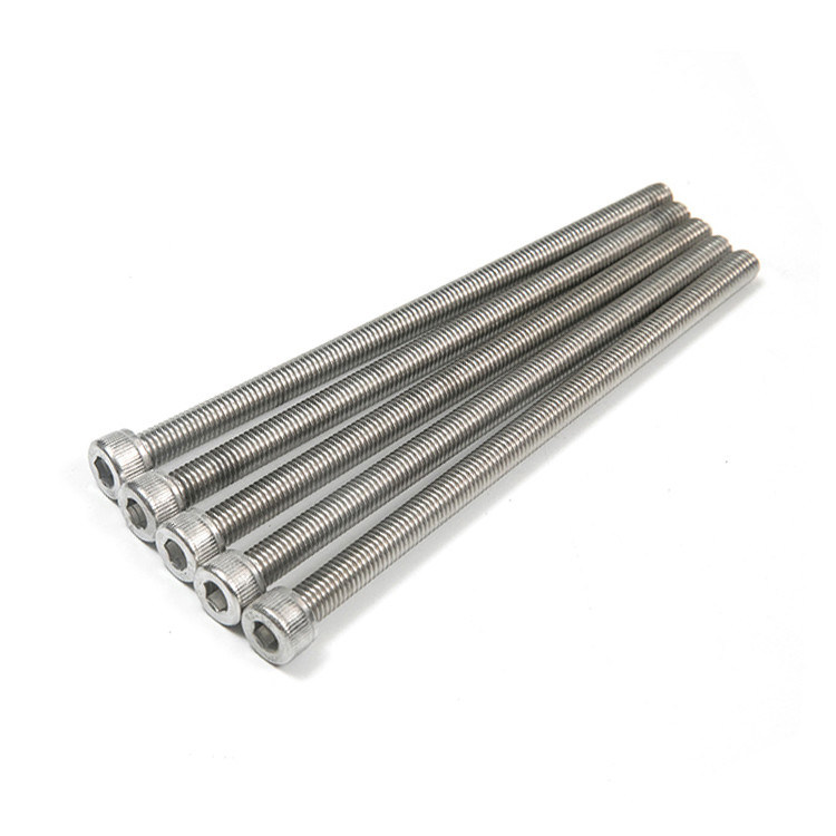 Edelstahl 304 316 Pan Head Hex Socket Caphead Maschine Schraube Volldraht Halbdraht