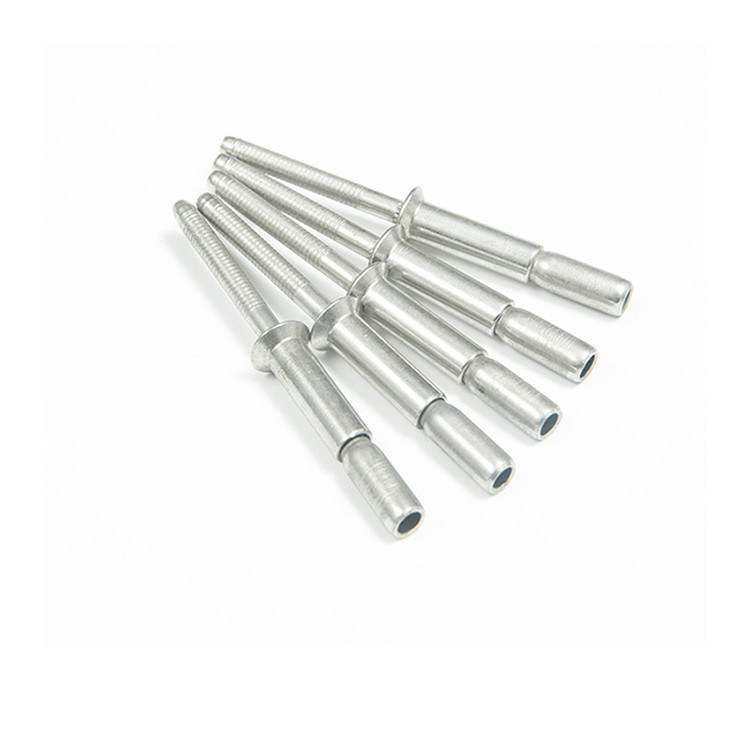 2024 Edelstahl galvanisiert Plain Open Round Head Blind Rivets mit silberner Oberfläche