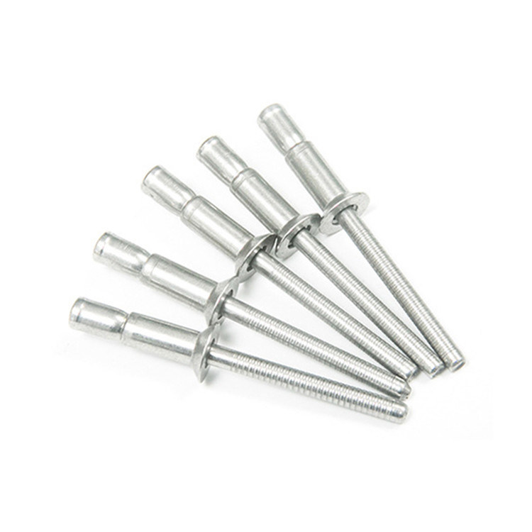 Silberne Oberfläche Rundkopf Ziehen 304 Edelstahl Offener Countersunk Head Blind Rivets