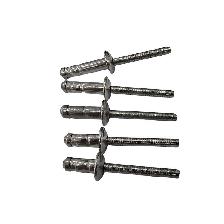 Individuell angefertigte Blinde Nieten aus Edelstahl mit Unigrip-Kuppelkopf 3,2 mm 4,8 mm 7,8 mm